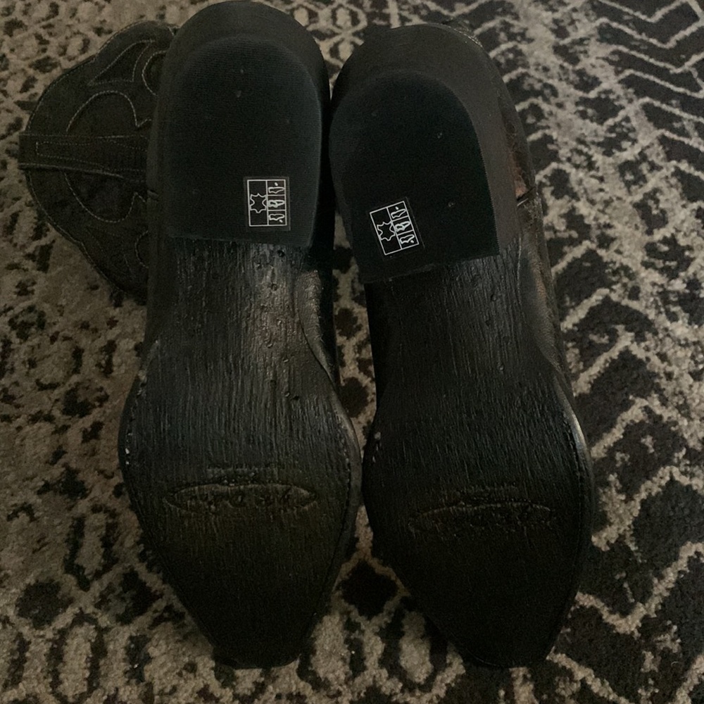 🚫SOLD🚫 NWOT Black Cowboy Boots - Picture 3 of 5